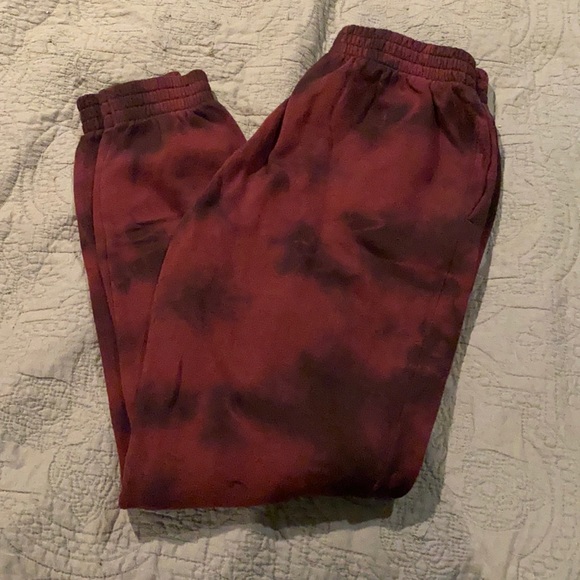 VS Victoria’s Secret PINK Campus Jogger Sweats Ruby Tie Dye - Picture 3 of 5